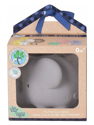 Tikiri- 3in1- sonaglio elefante, massaggiagengive, gioco da bagno